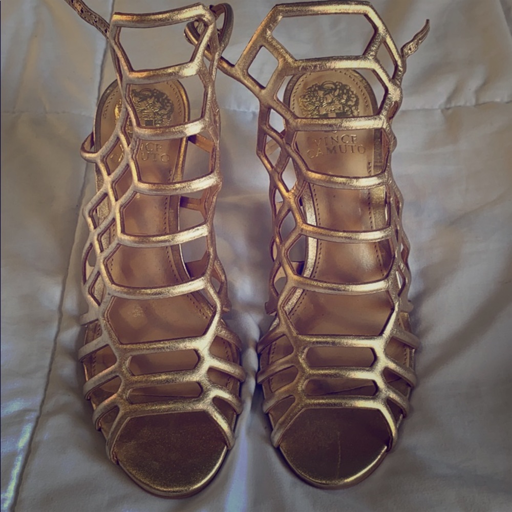 Gold heels